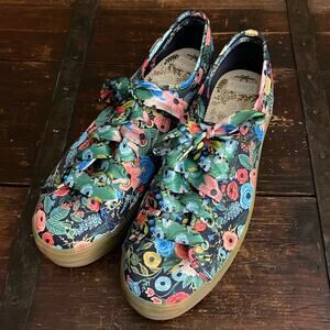 Keds X Rifle Paper Co Triple Kick Garden Party Sneakers Size 7